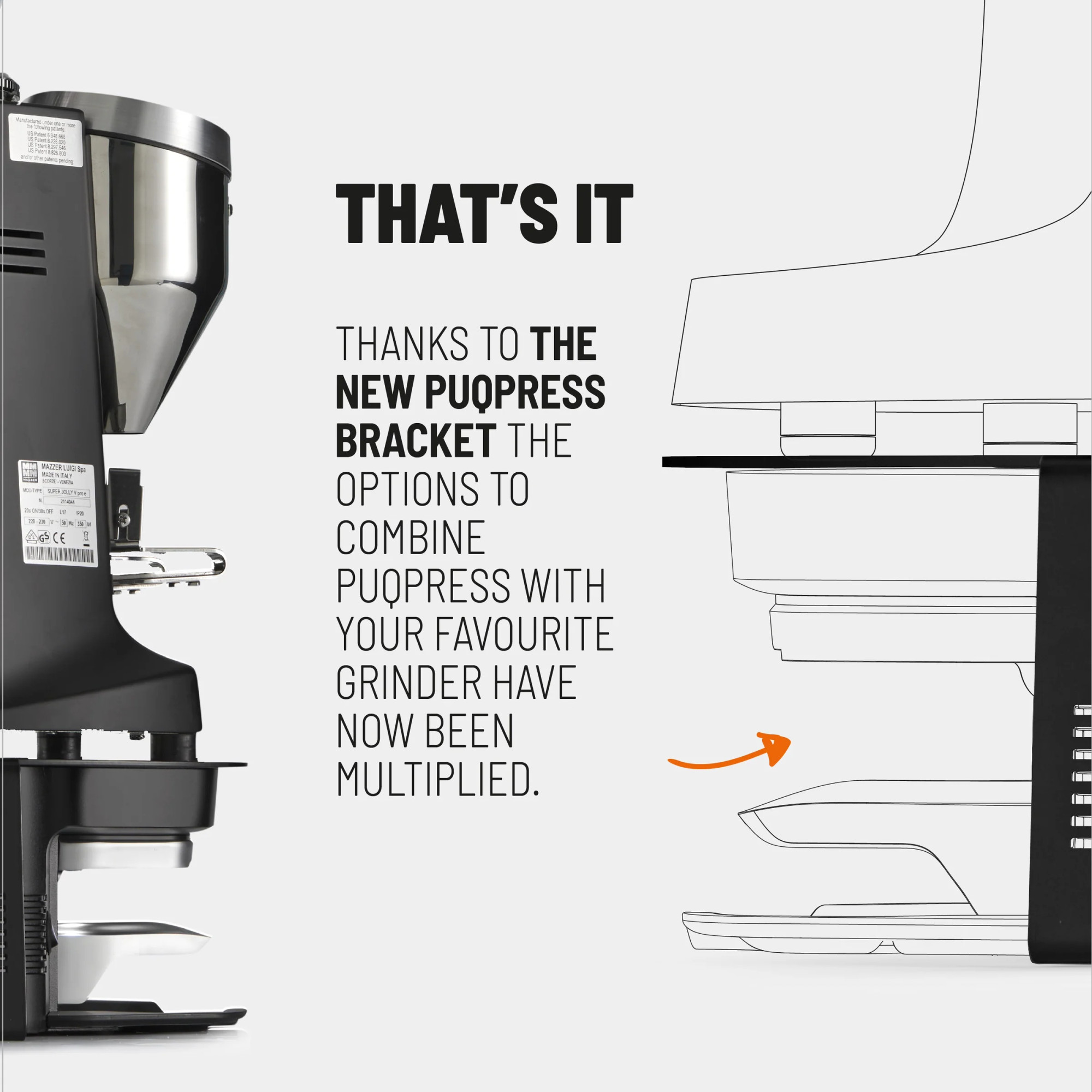 PUQpress Bracket (M3, M5)