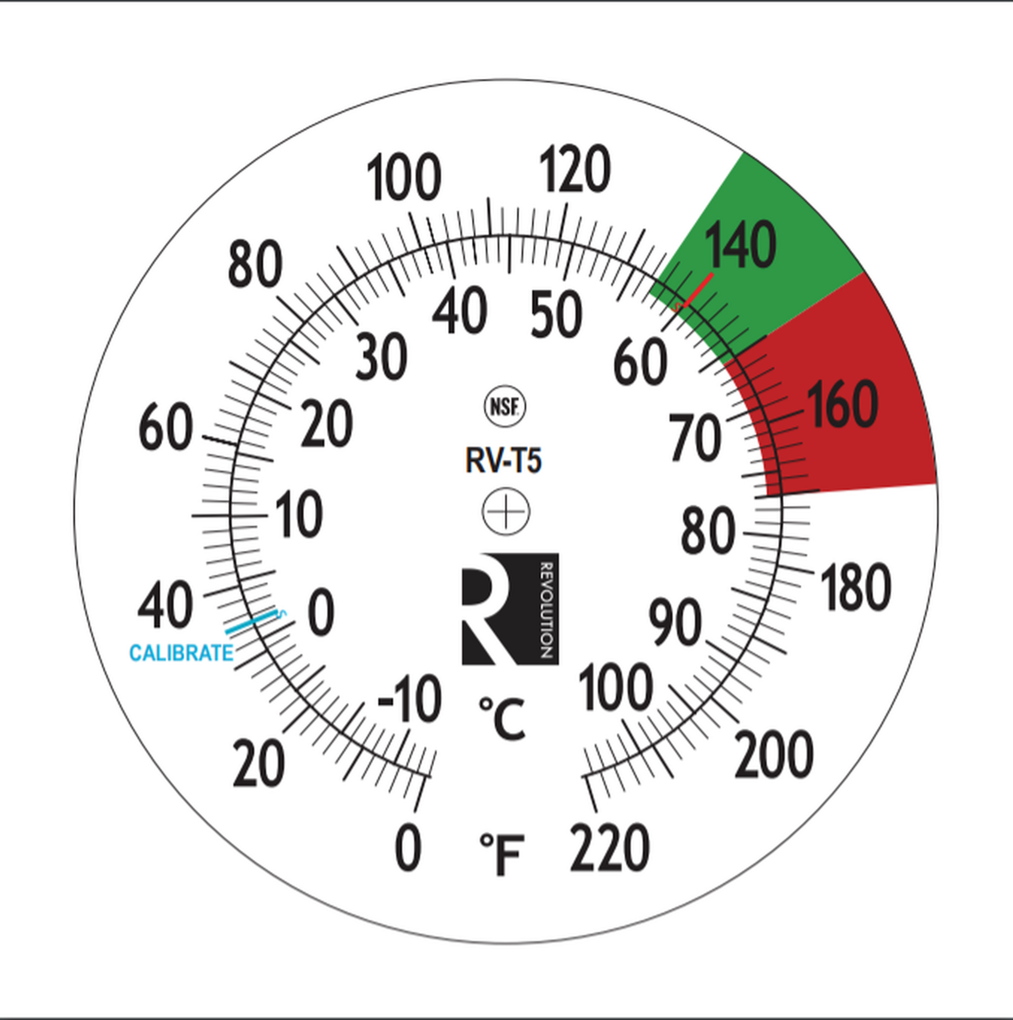 Revolution Steam Thermometer 5"