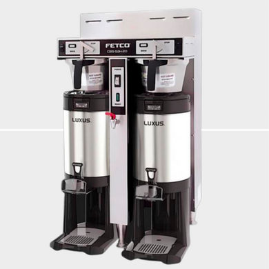 Fetco CBS-52H-20 Handle Operated Dual Coffee Brewer (2 gal)