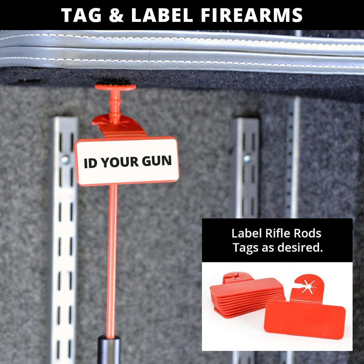Rifle Rods Tags 10 Pack - Gun Storage Solutions