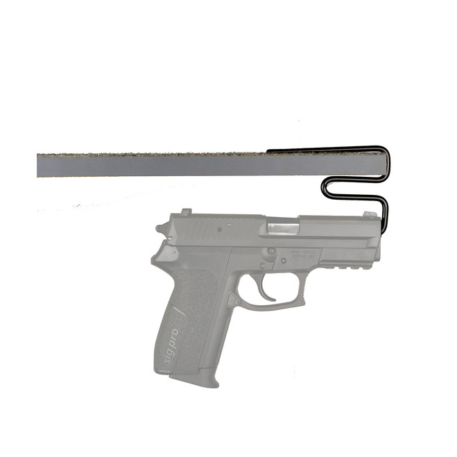 back-under handgun hangers pistol organization side view
