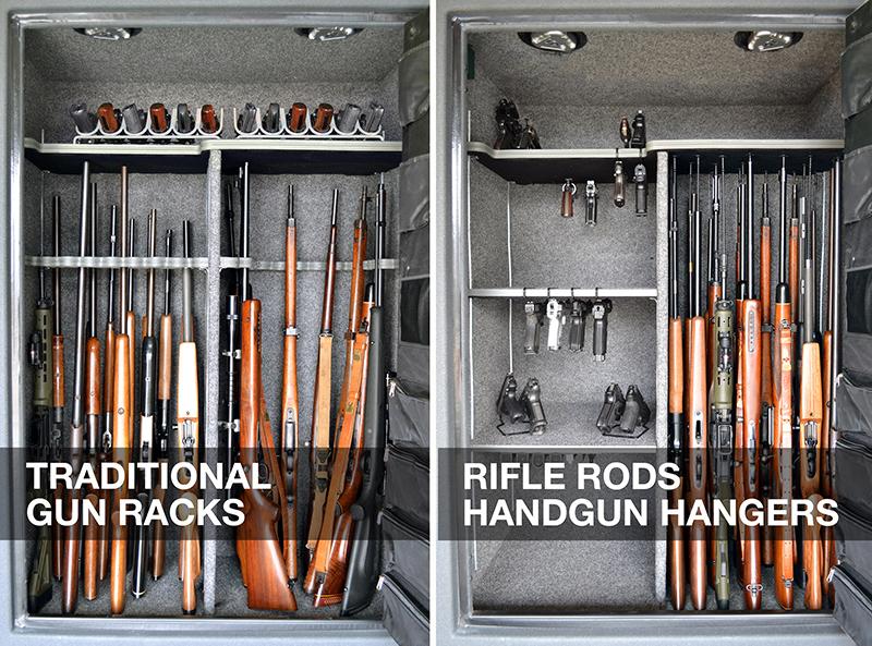 gun rack, gun racks, gun safe, gun safes, gun safe accessories, gun safe accessory, gun storage, gun storage solutions, store more guns