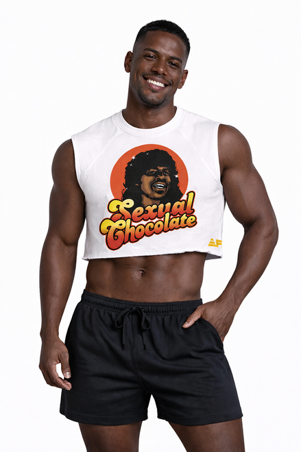 Make a bold statement without saying a word. The Sexual Chocolate Tank is built for confidence, edge, and unapologetic style. Designed with a modern cropped cut that highlights your physique, this piece blends streetwear attitude with athletic energy.

Crafted from top quality soft, breathable  cotton, it delivers all-day comfort whether you're hitting the gym, stepping out, or owning the moment wherever you go. The standout multicolor textured “Sexual Chocolate” graphic adds a vibrant, eye-catching pop that instantly elevates your look.

This isn’t just a top—it’s a vibe. A mindset. A whole energy.

Features:

Premium soft cotton for comfort & breathability

Cropped muscle tank fit to enhance physique

Bold multicolor textured “Sexual Chocolate” graphic

Sleeveless design for maximum mobility

Perfect for gym, streetwear, or statement outfits