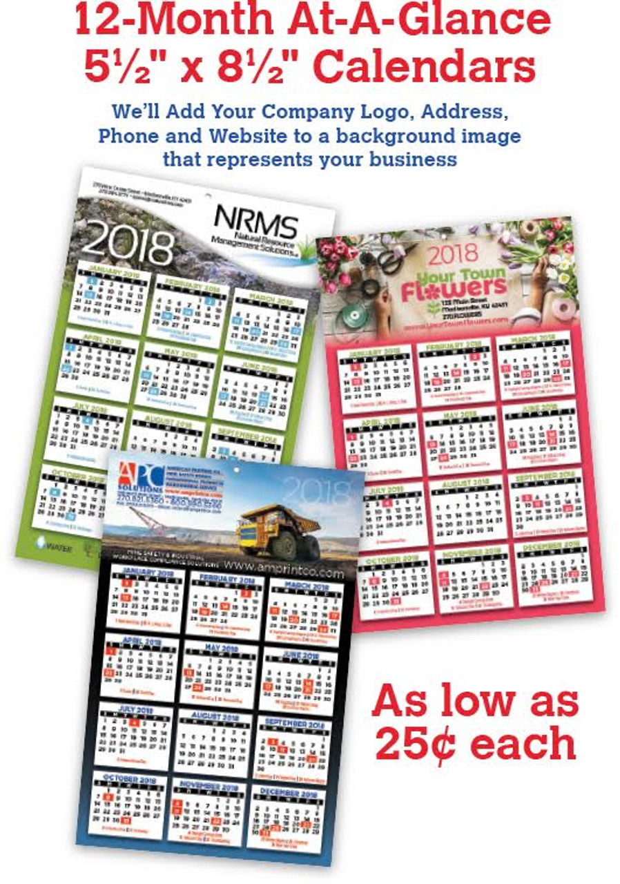 12 Month Promotional Calendar APC Solutions / American Printing Co.