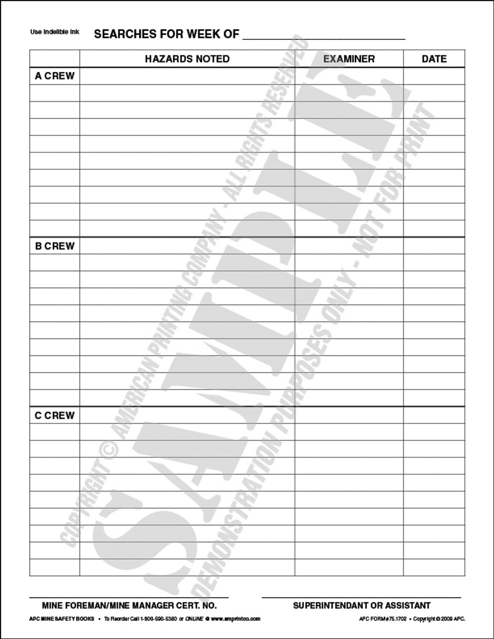 APC 75.1702: Examinations for Smoking Articles