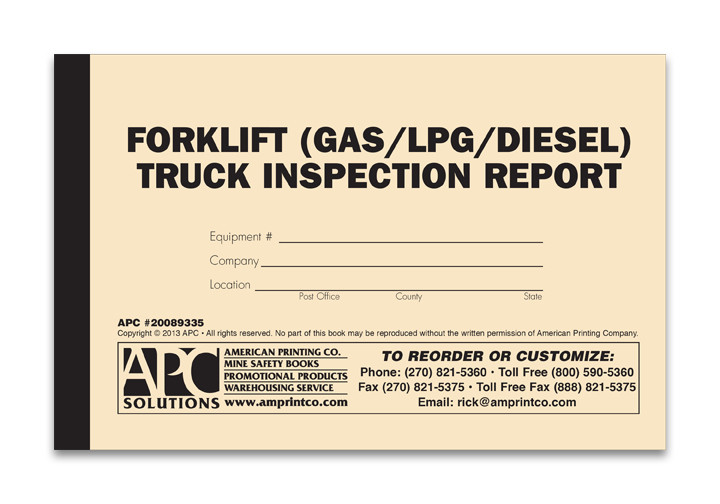 リクルート版労働白書WORKS REPORT '97 FA5 Forklift Pre-shift Inspection Checklist | Gas/LPG/Diesel Forklift