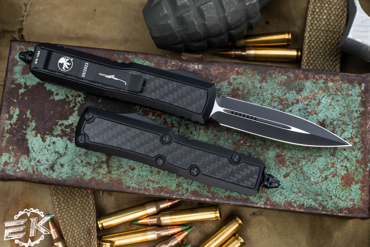 Microtech Daytona OTF Automatic Knife Carbon Fiber Inlay 3.1" Dagger