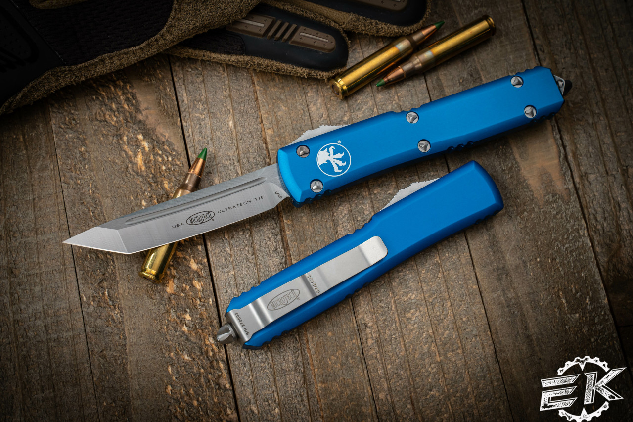 Microtech Ultratech Blue OTF Knife 3.4