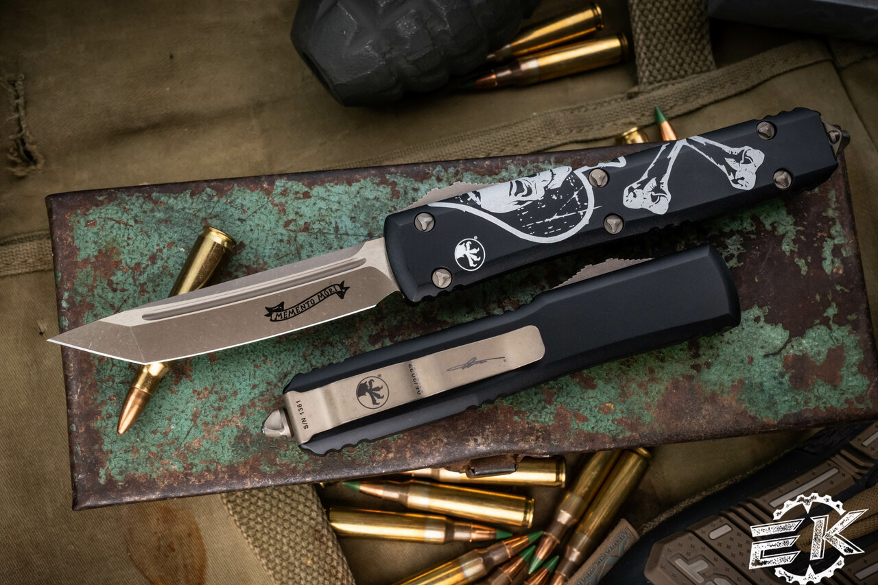 Microtech Ultratech OTF Automatic Knife Death Card 3.4