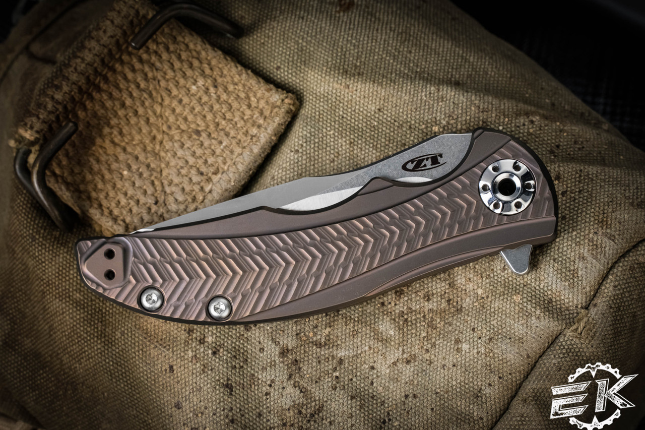 Zero Tolerance/RJ Martin 0609 Flipper Knife Bronze Titanium (3.4