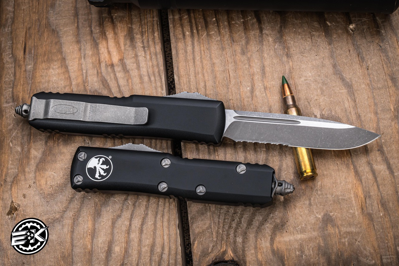 Microtech UTX-85 OTF Automatic Knife 3" Drop Point Apocalyptic SW ...