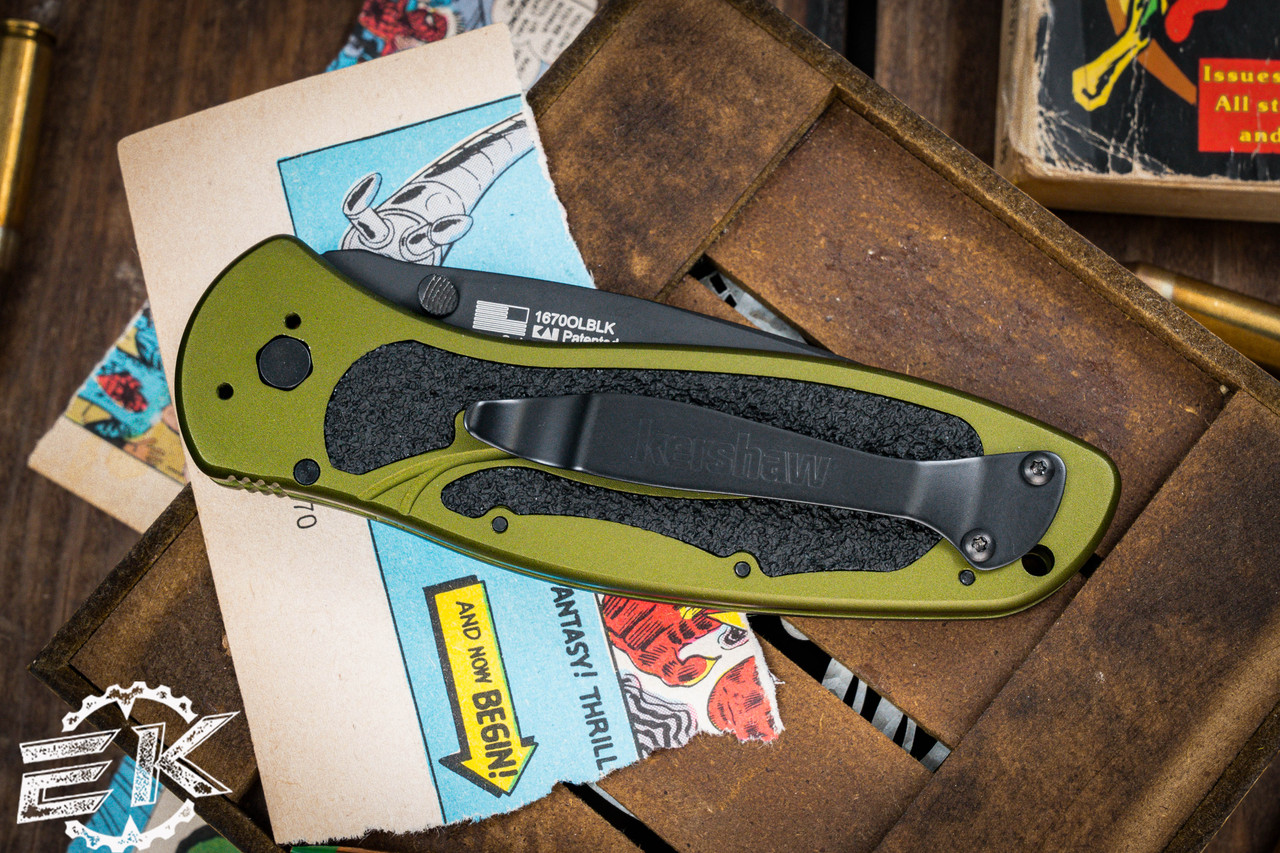 Kershaw Blur 1670 OD Green Assisted 3.5
