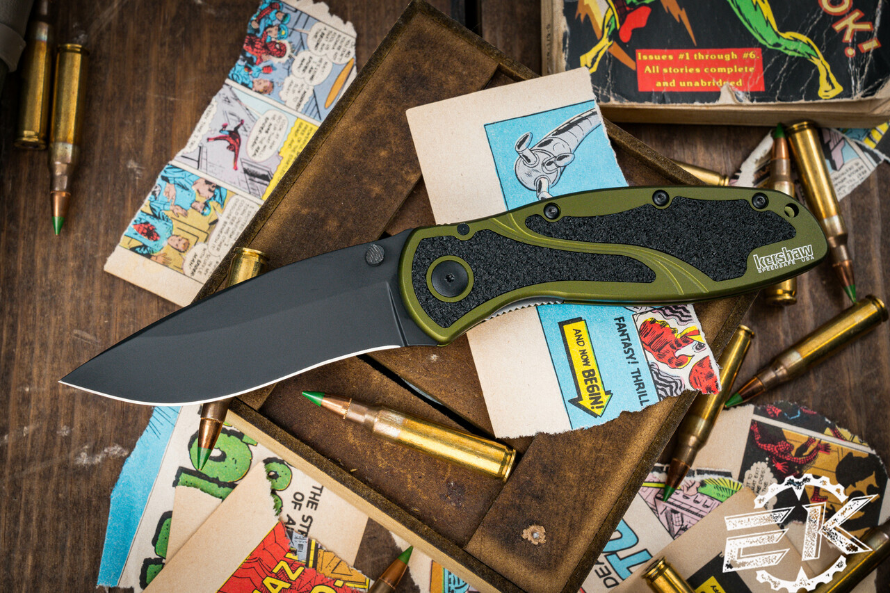 Kershaw Blur 1670 OD Green Assisted 3.5