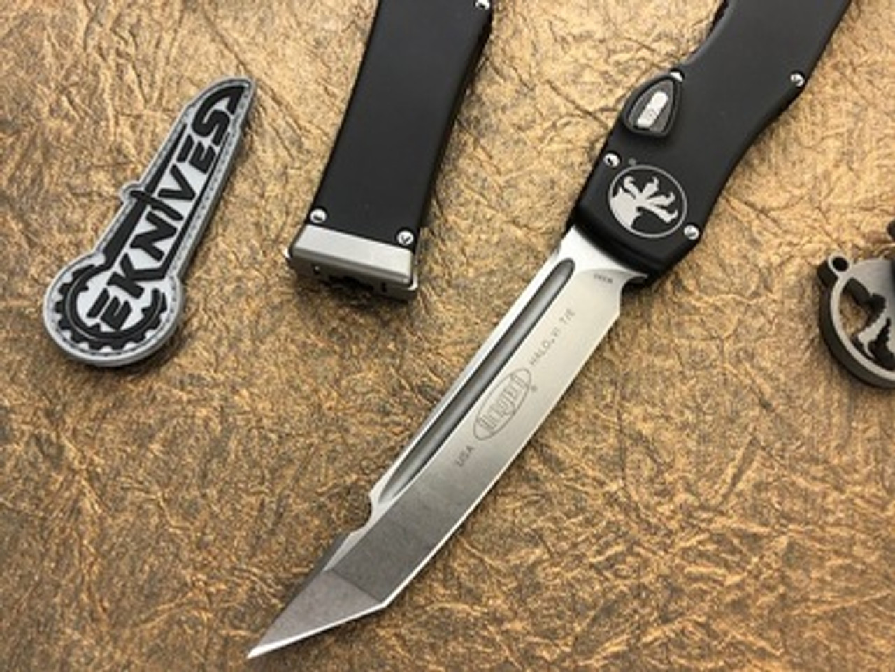 Microtech Halo 6 VI Black OTF Tanto M390 Apocalyptic
