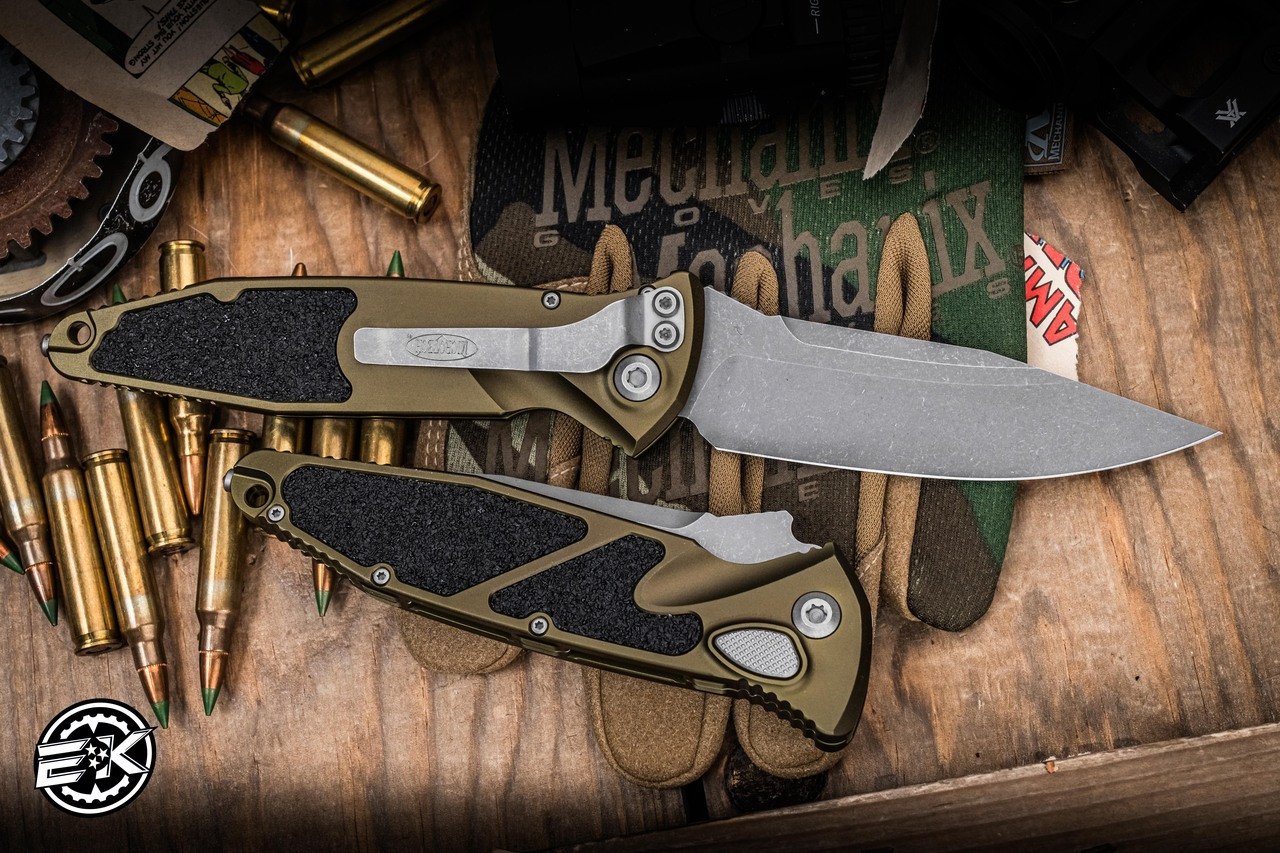 Microtech Socom Elite Automatic Folding Knife OD Green 4