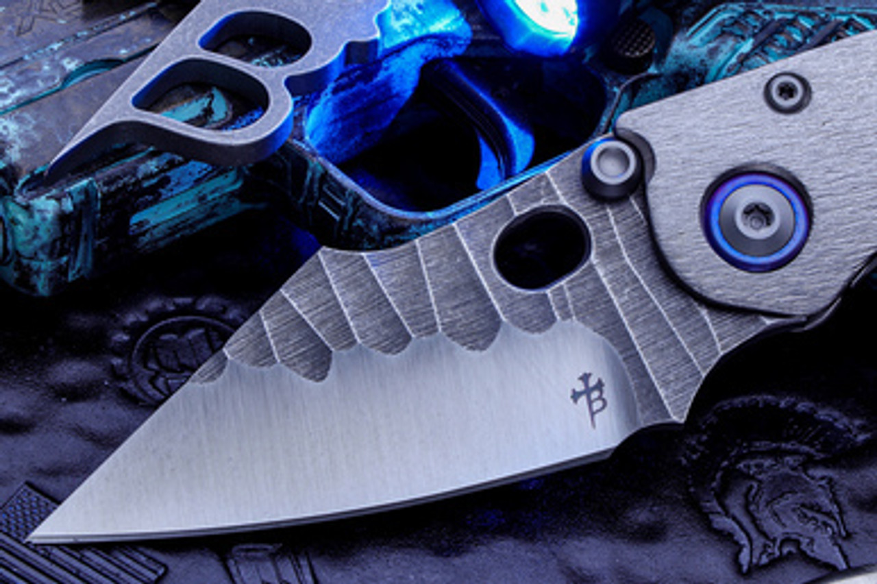 Borka Blades Stitch Grey Barked Titanium Anodized Standoffs