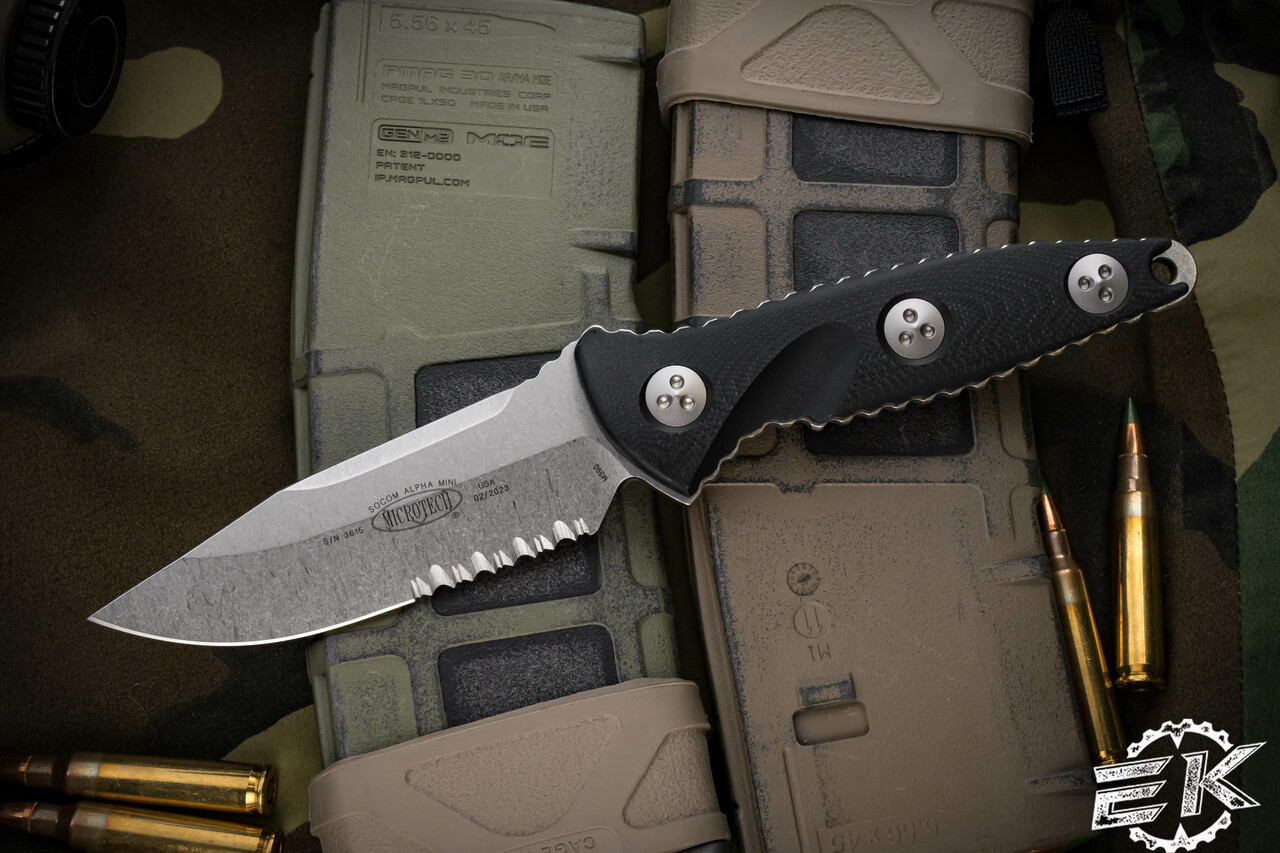 Microtech | Socom Alpha Mini Fixed Blade Knife | EKNIVES - Fixed 