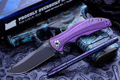 Zero Tolerance/RJ Martin 0609 Flipper Knife Purple Sprint Titanium