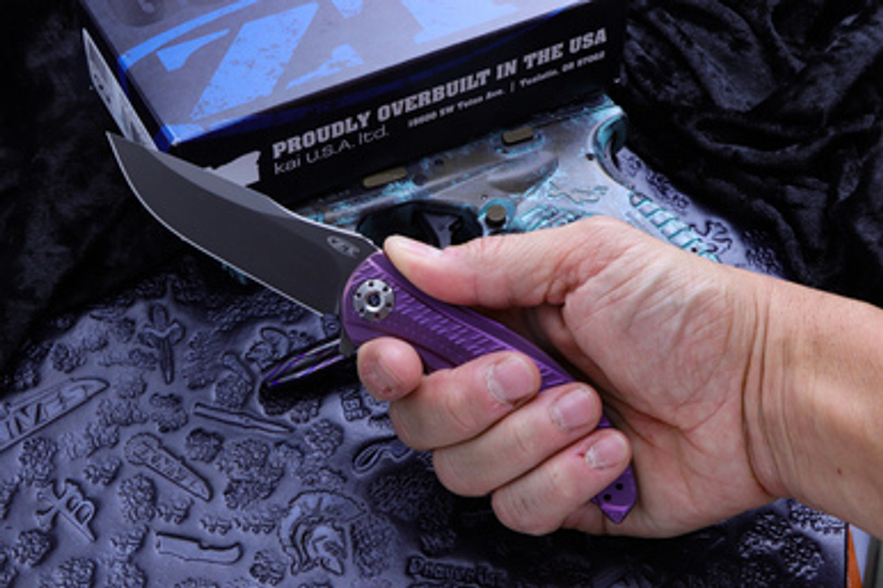 Zero Tolerance/RJ Martin 0609 Flipper Knife Purple Sprint Titanium (3.4