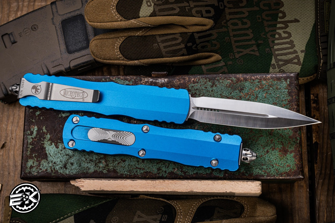 Microtech Dirac Delta OTF Automatic Knife Blue 3.75