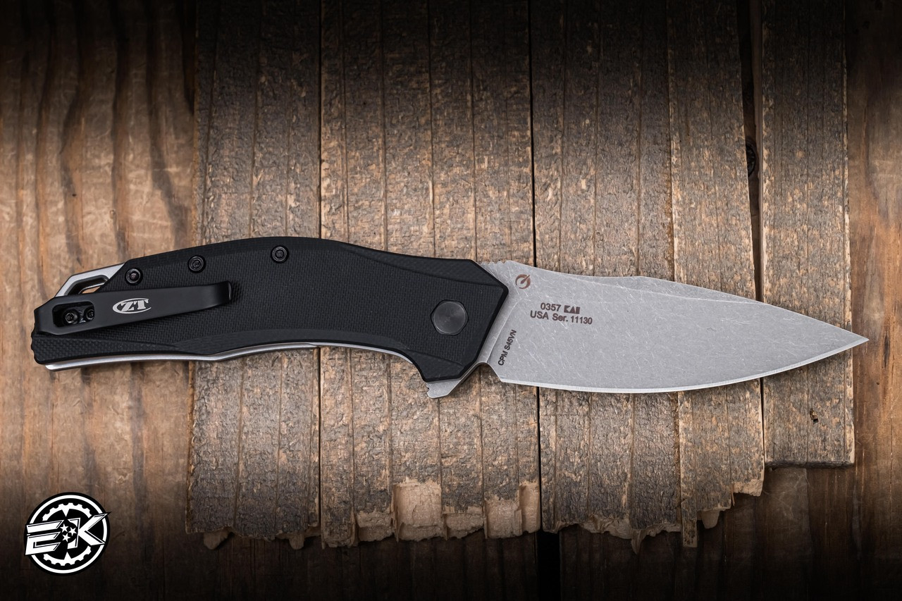 Zero Tolerance 0357 Assisted Flipper Knife Black G10 3.25