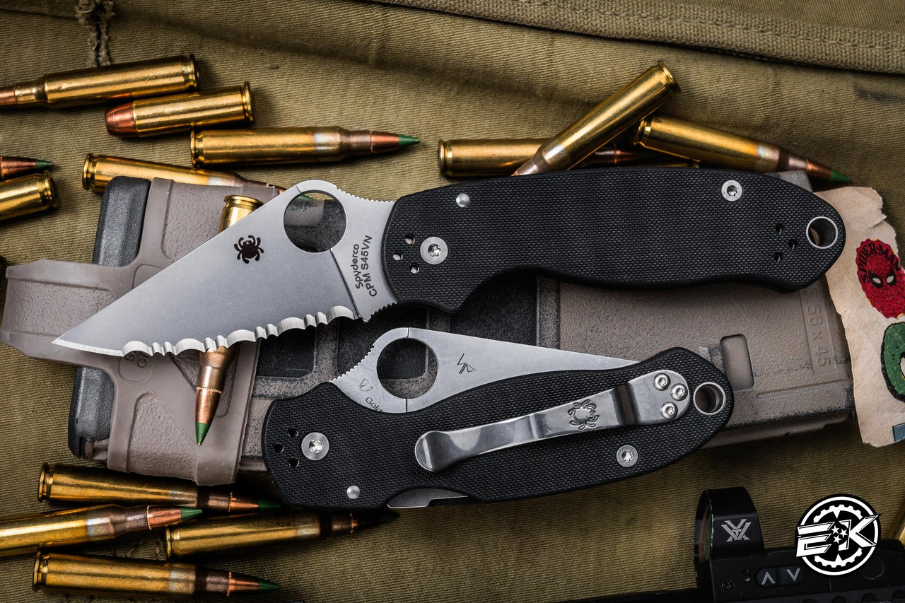 Spyderco 折りたたみナイフ Para3 G-10 コンプレッションロック CPM 