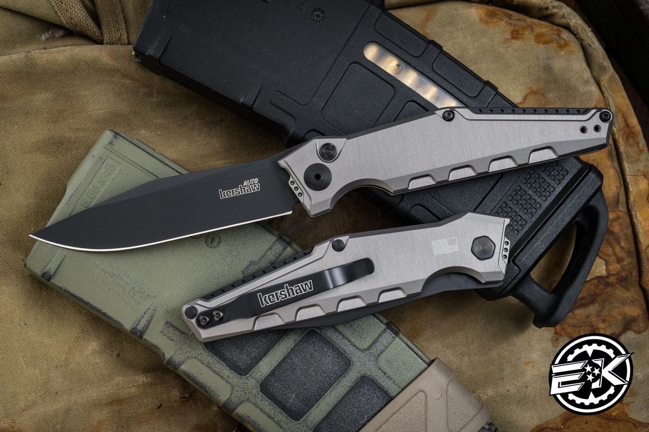 Kershaw Launch 7 Automatic Folding Knife Gray 3.75
