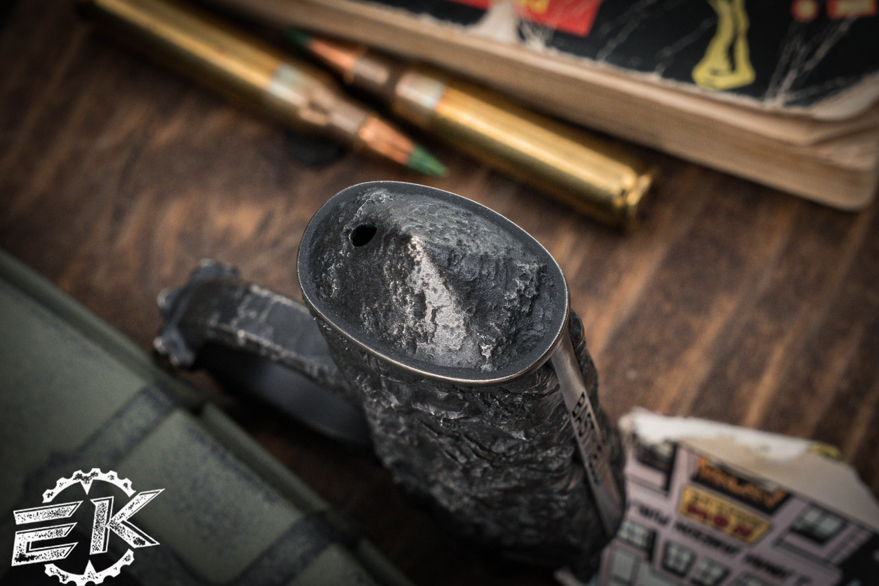 Bastinelli Creations Maxi Bic Full Size Lighter Case, 2 Saints Bronze