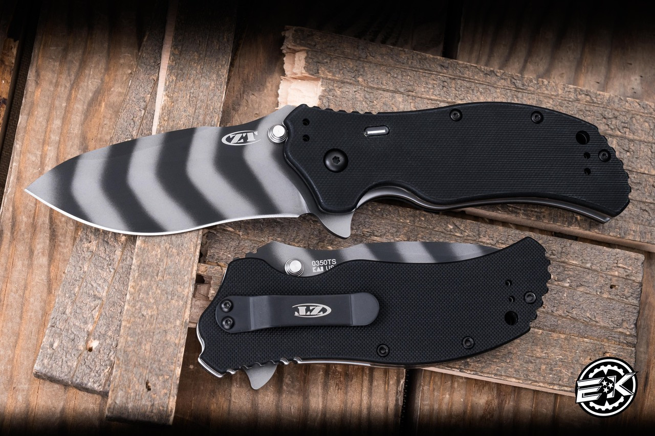 Zero Tolerance 0350 G10 Tritium Insert, Tiger Stripe S30V 3.25