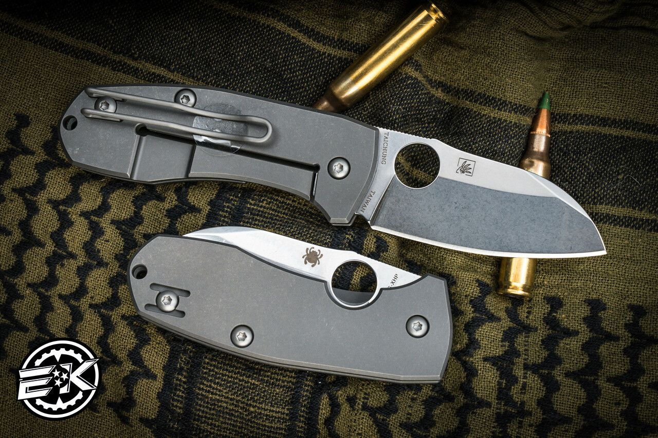 Spyderco Techno 2 Frame Lock Knife Titanium (2.55 Stonewash) - Way Of  Knife & EDC Gear House