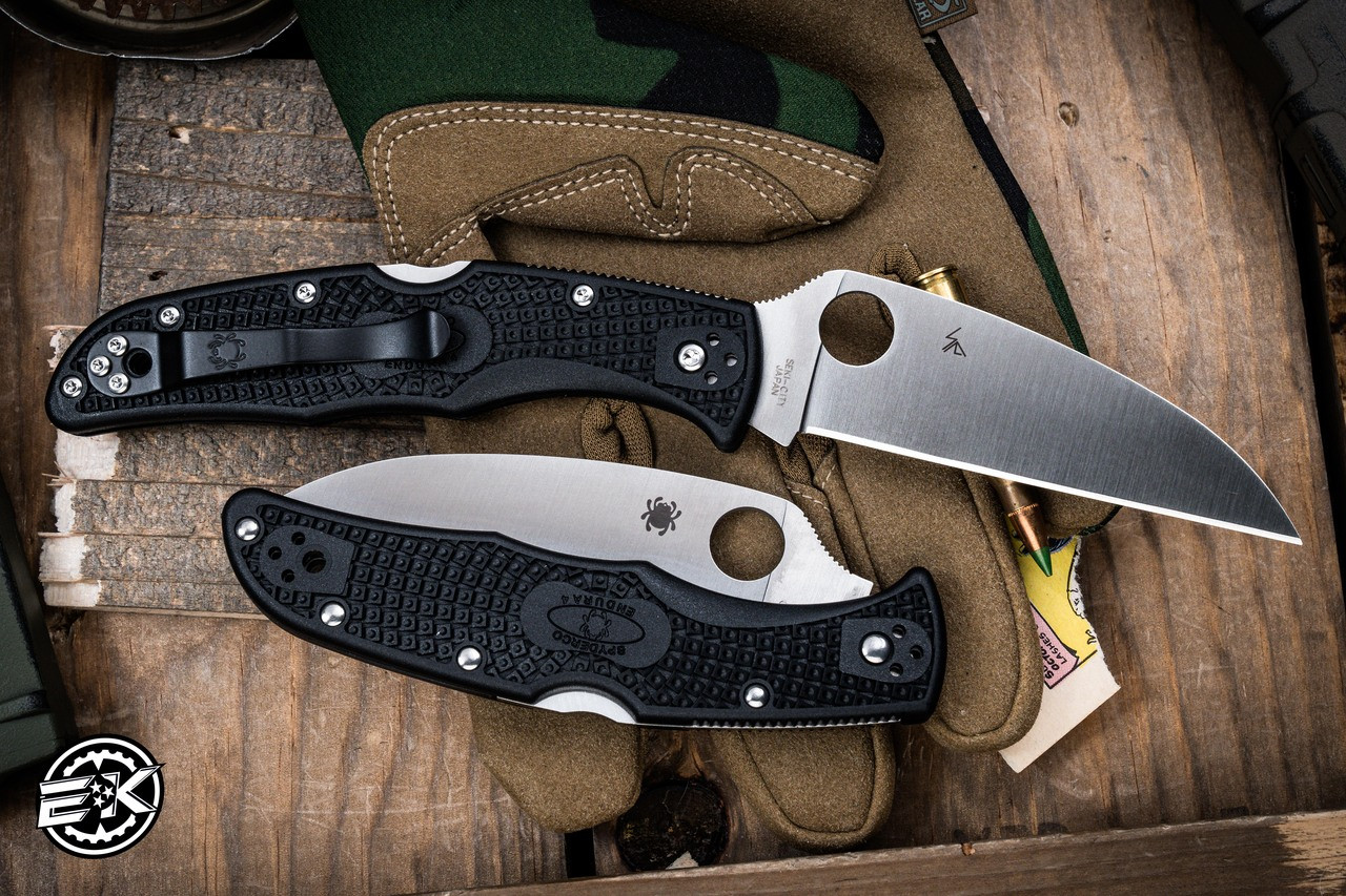 Spyderco Endura 4 Wharncliffe Black FRN Knife 3.78