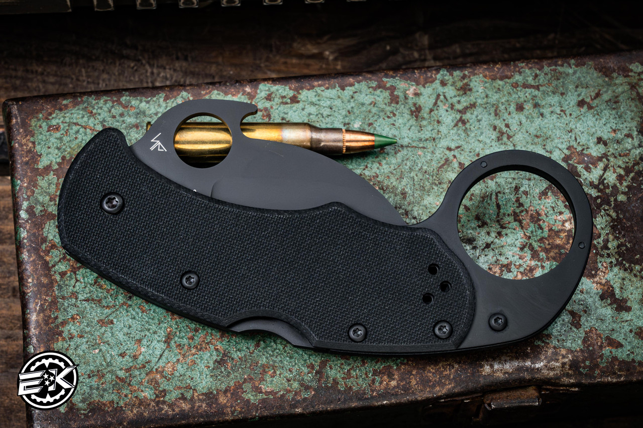 Spyderco Karahawk G-10 Black Emerson Opener Folding Karambit 2.3