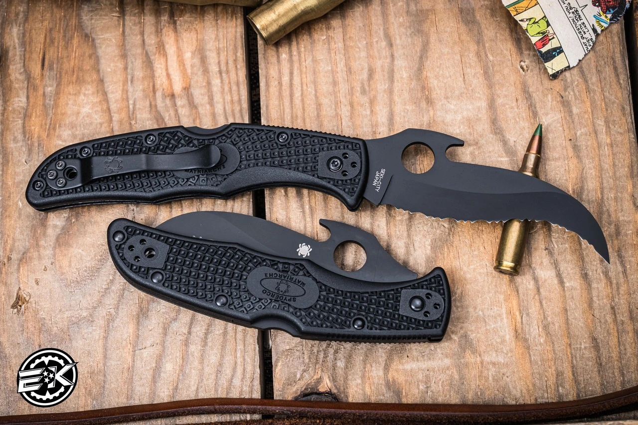 Spyderco Matriarch 2 Frn Emerson Opener Black Blade C12BBK2W