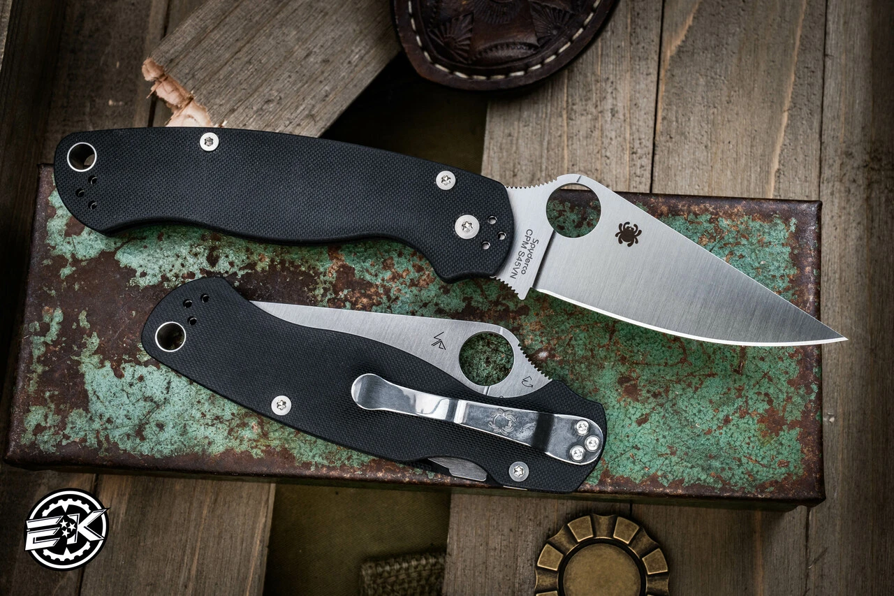 Left Hand-Spyderco ParaMilitary 2 Black G-10 3.4