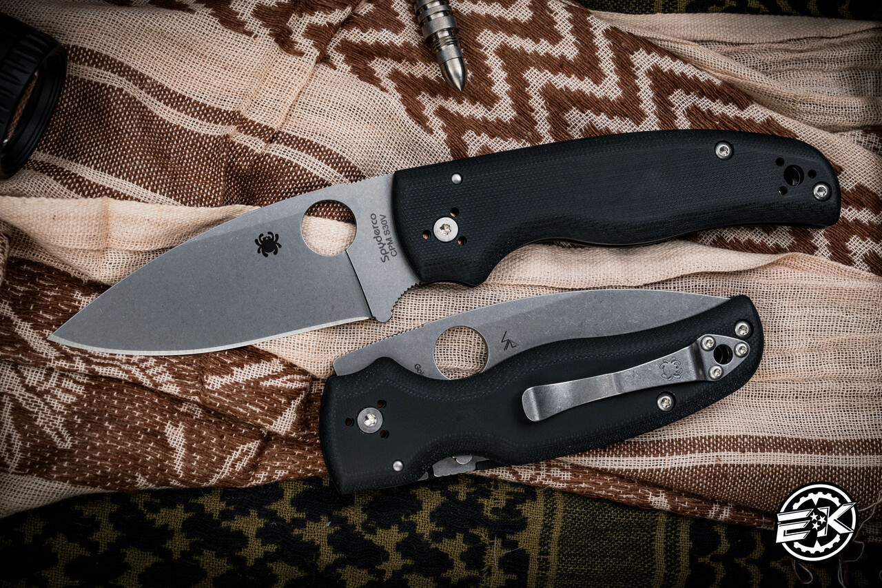 Spyderco Shaman Folding Knife Black G10 3.6