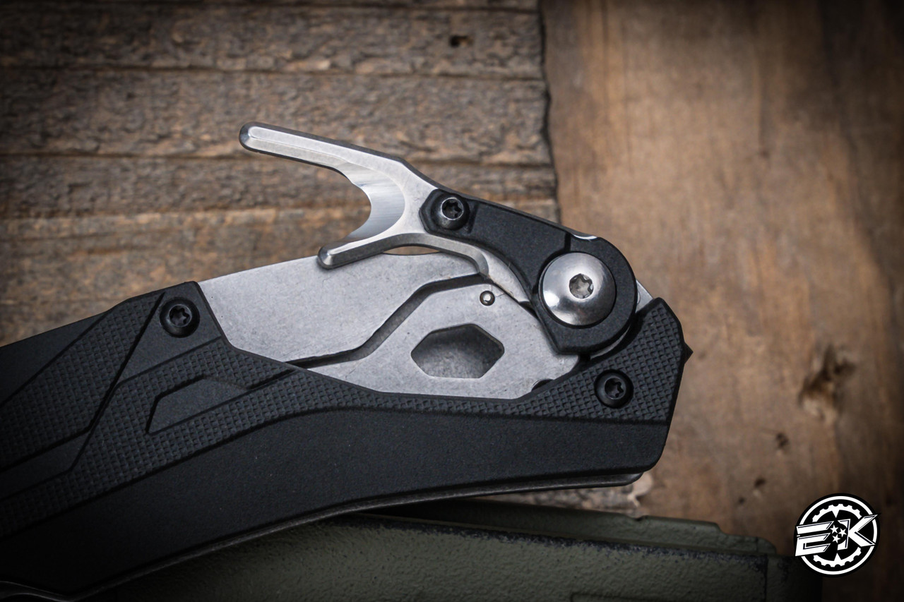 Kershaw Drivetrain Assisted Flipper Rescue Knife Black 3.2