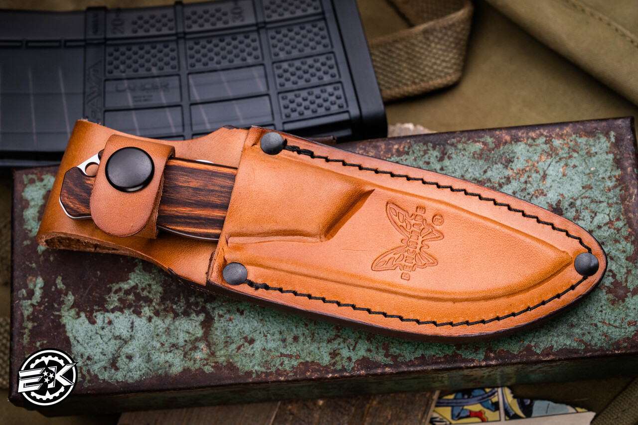Benchmade Hunt Hidden Canyon Fixed Blade Knife Wood 2.8
