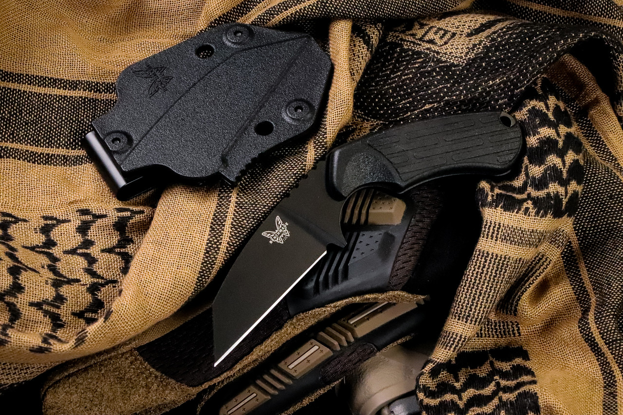 Benchmade Azeria Fixed Blade Knife Black 2.9