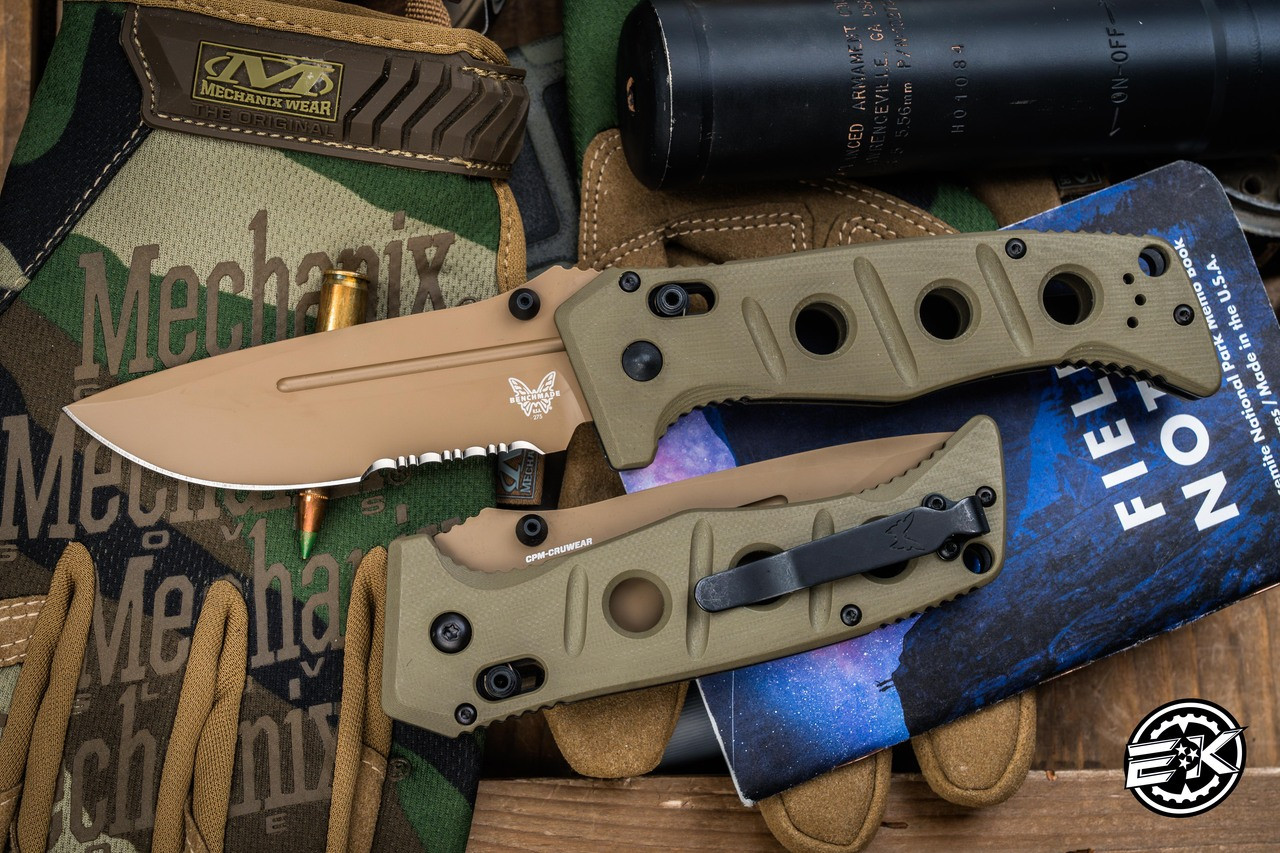 Benchmade Sibert Adamas AXIS Lock Folding Knife OD Green G10 3.78