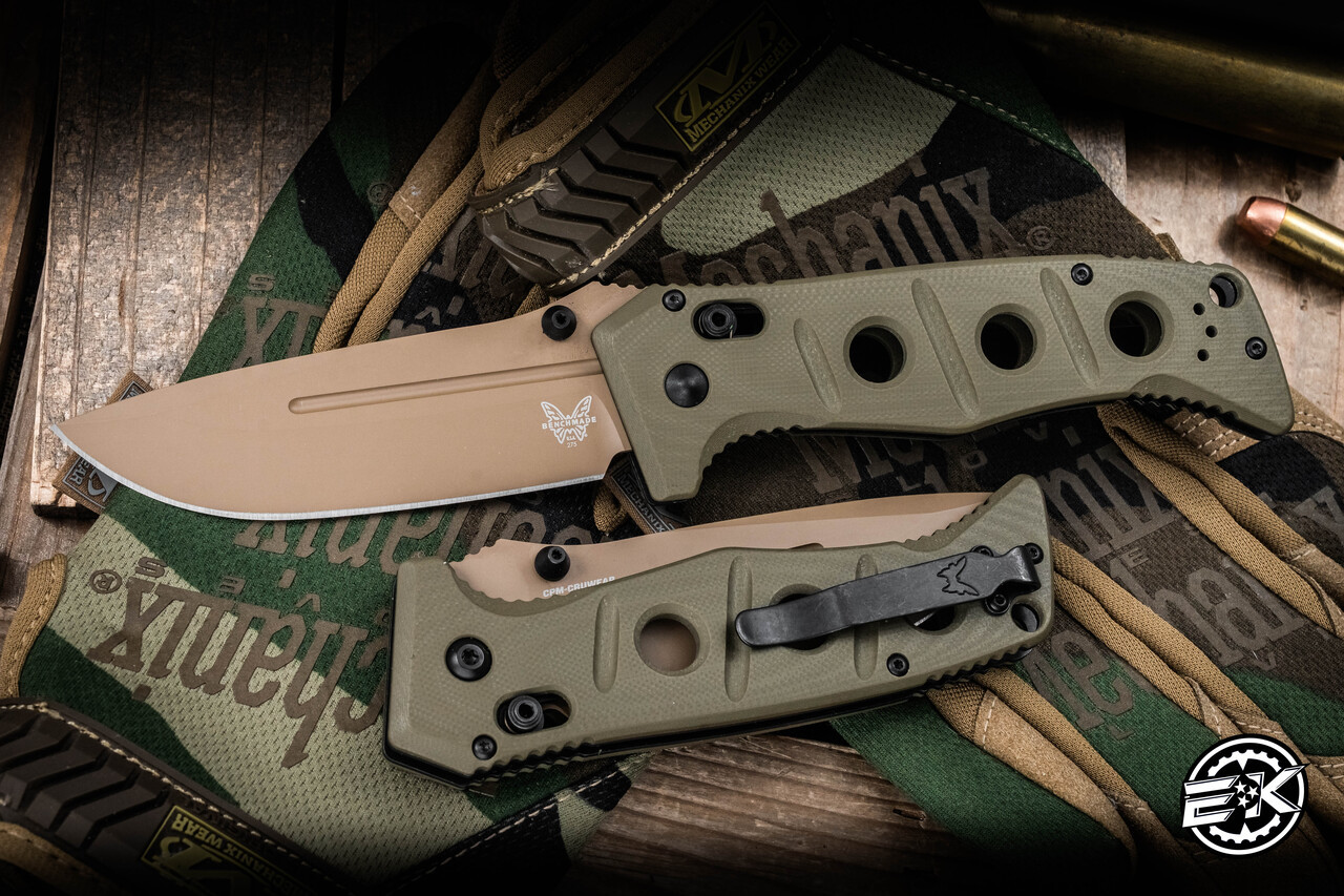 Benchmade Sibert Adamas AXIS Lock Folding Knife OD Green G10 3.78