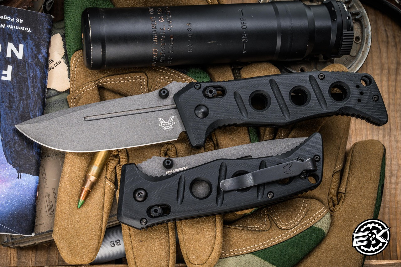 Benchmade Sibert Adamas AXIS Lock Folding Knife Black G10 3.78