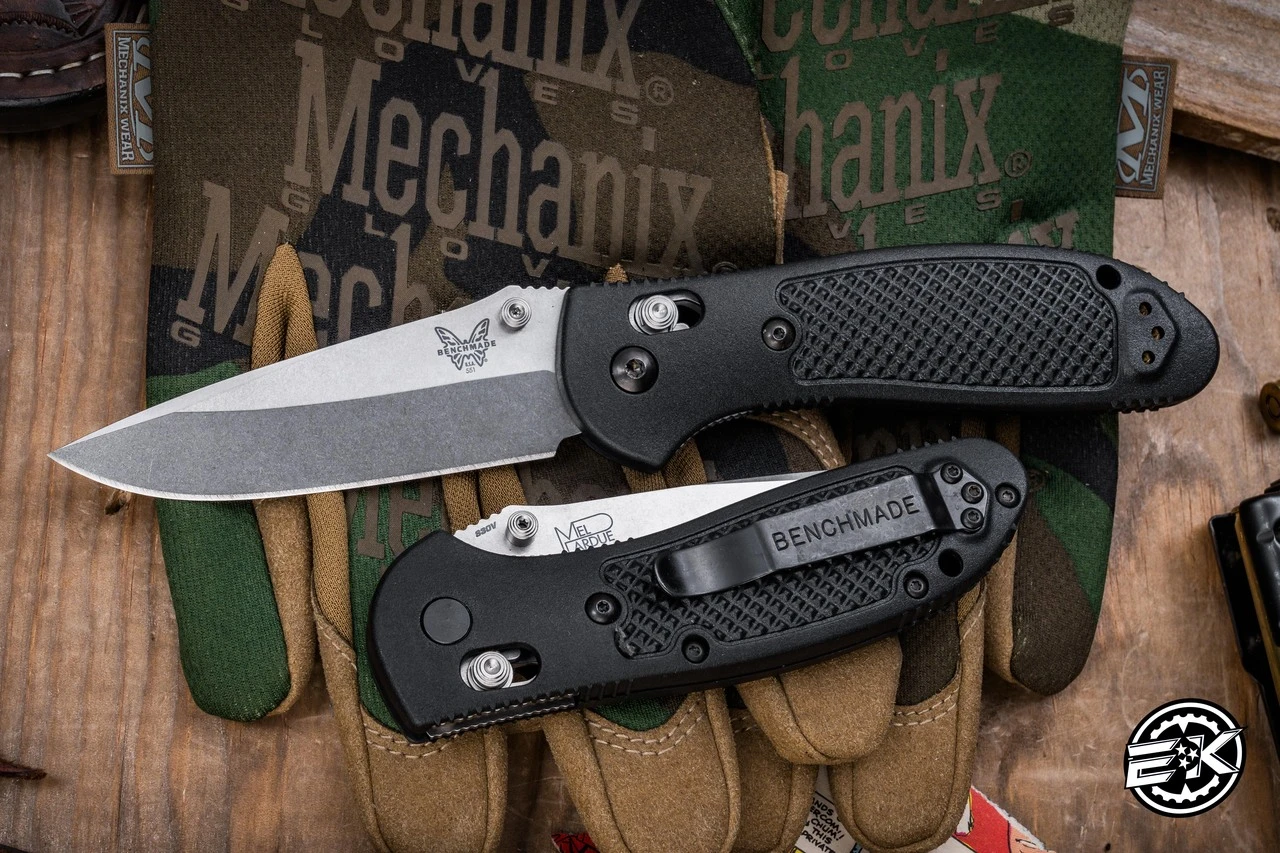 Benchmade Griptilian AXIS Lock Folding Knife Black 3.45