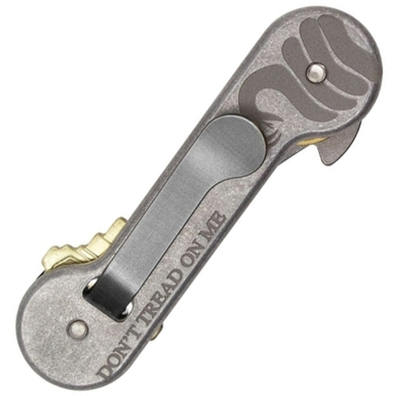 Don't Tread on Me Pocket Clip Keychain