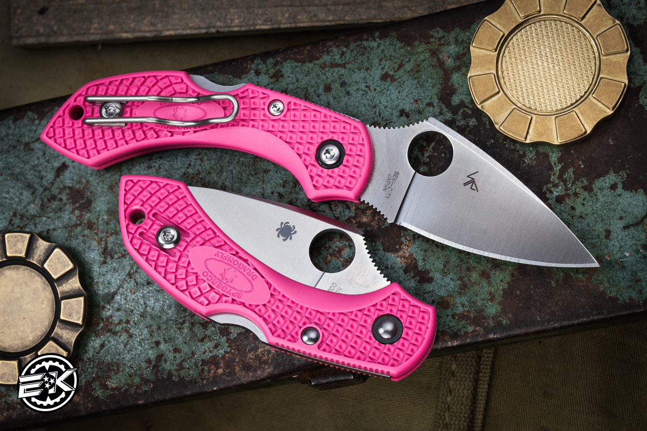 Spyderco Dragonfly 2 Pink Heals Lightweight Knife Pink 2.3
