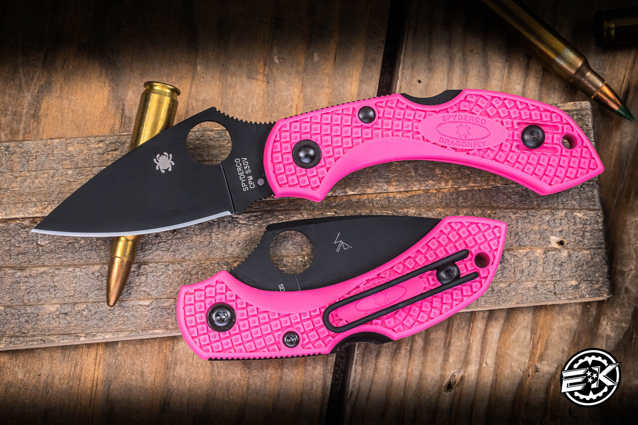 Spyderco Dragonfly 2 Folding Knife Pink FRN 2.28