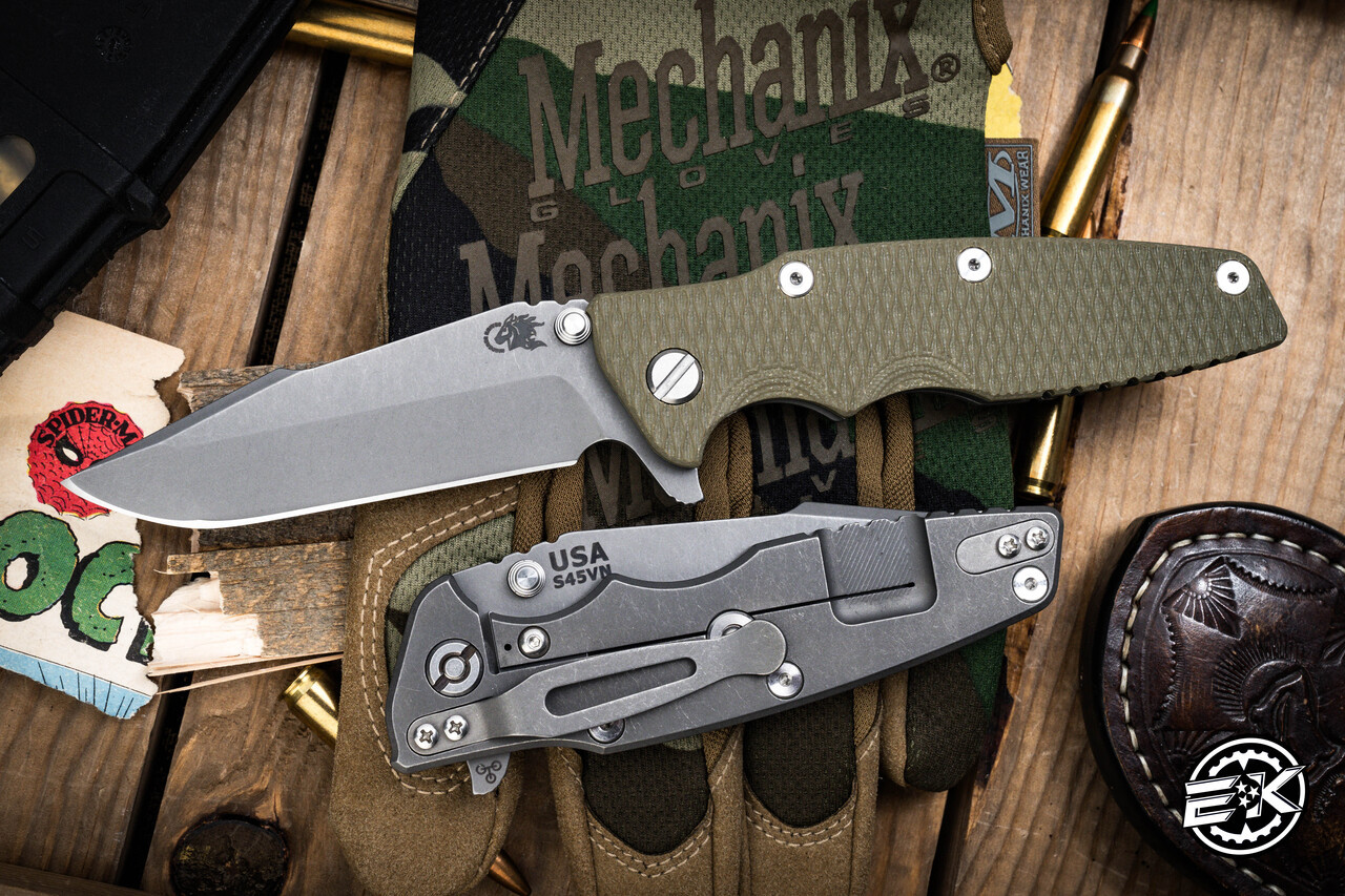 Rick Hinderer Knives Eklipse 3.5″ Harpoon Spanto Folding Knife OD 