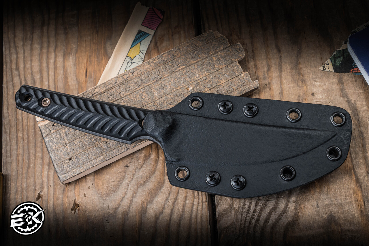 RMJ Tactical UNMEI Kwaiken Fixed Blade Knife Black G10 4