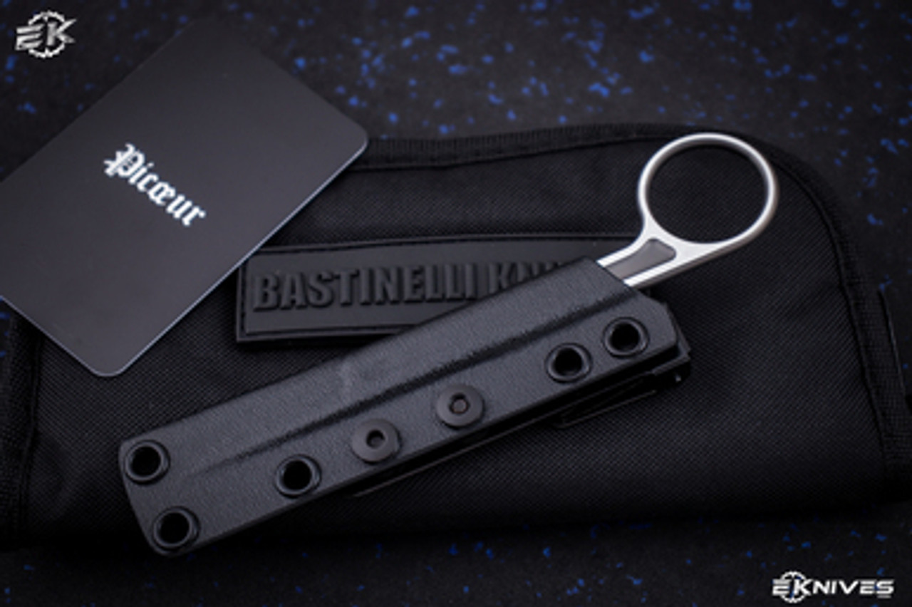 Bastinelli Picoeur Fighting Scalpel Fixed Blade (1.5 Black