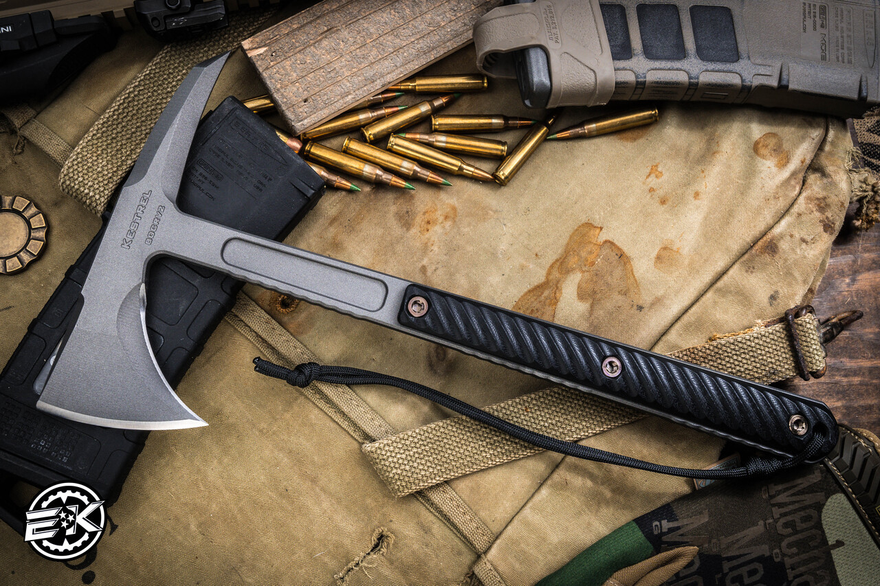 RMJ Tactical Kestrel Tomahawk Axe Black G10 13