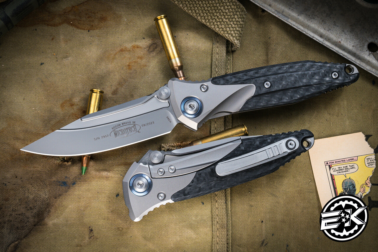 EKnives | Microtech Knives | Microtech Socom Bravo Carbon Fiber 